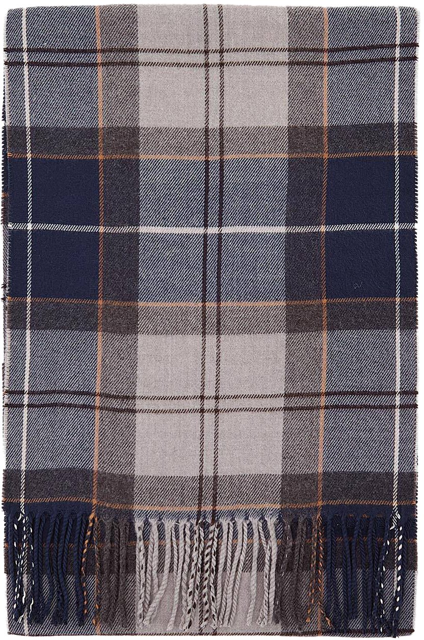 Barbour Scarfs Grey Midnight Tartan Grijs
