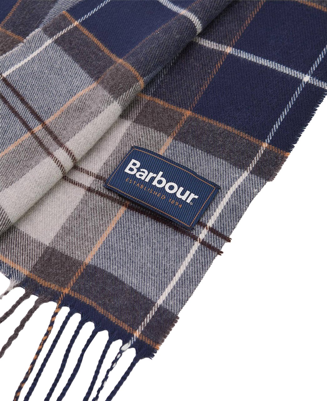 Barbour Scarfs Grey Midnight Tartan Grijs