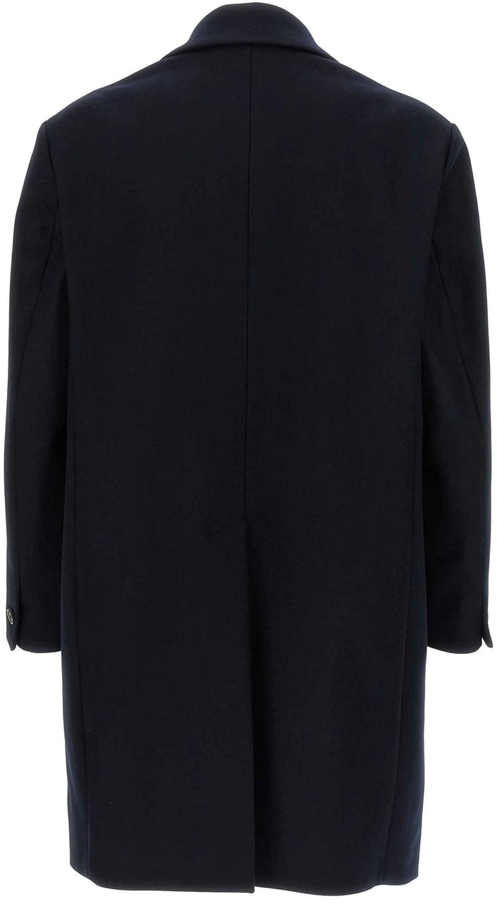 BARENA Blue Wool Coat Blauw