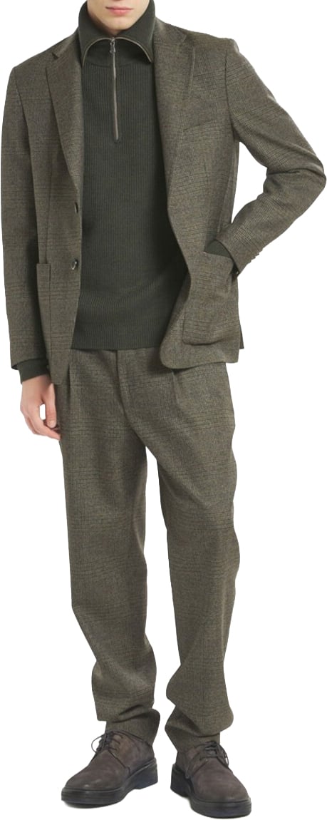 Barena Tailored Grey Wool Jacket Grijs