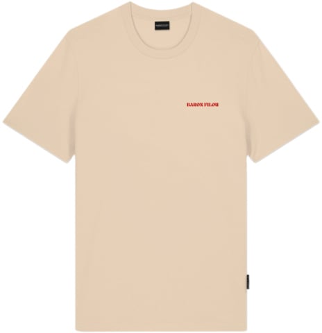 Baron Filou Baron Filou Backprint Left Lane Club T-Shirt Bruin Bruin