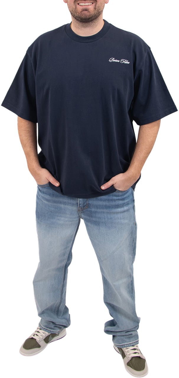 Baron Filou Baron Filou Oversized Backprint T-Shirt No Rush Blauw