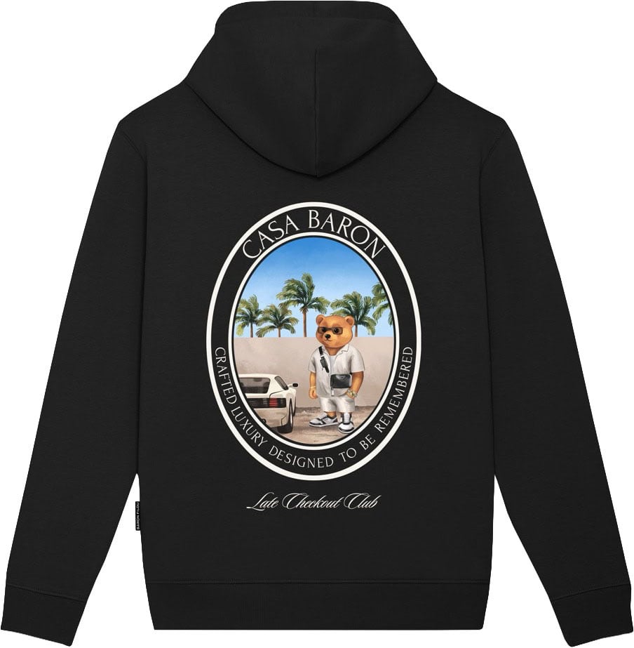 Baron Filou Hoodie Oval Backprint Filou CLXIX. Zwart