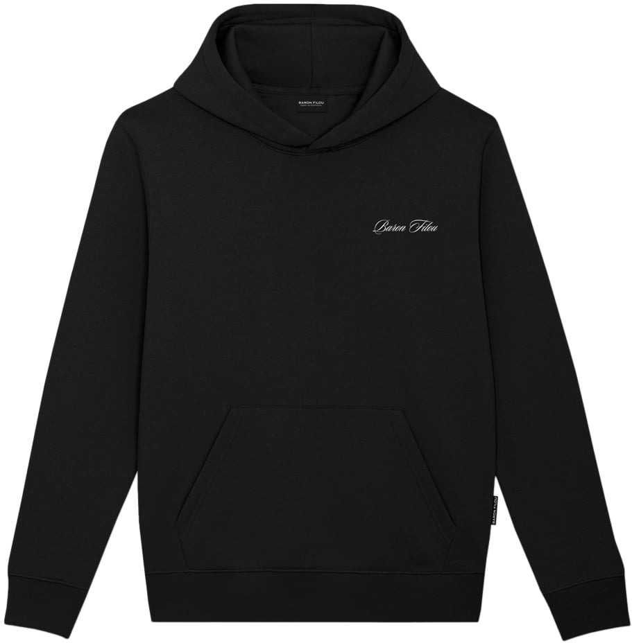Baron Filou Oval Backprint Hoodie CLXIX Zwart Zwart
