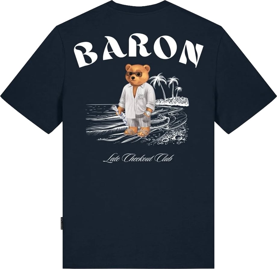Baron Filou Baron Filou Backprint CLXVIII T-Shirt Navy Blauw