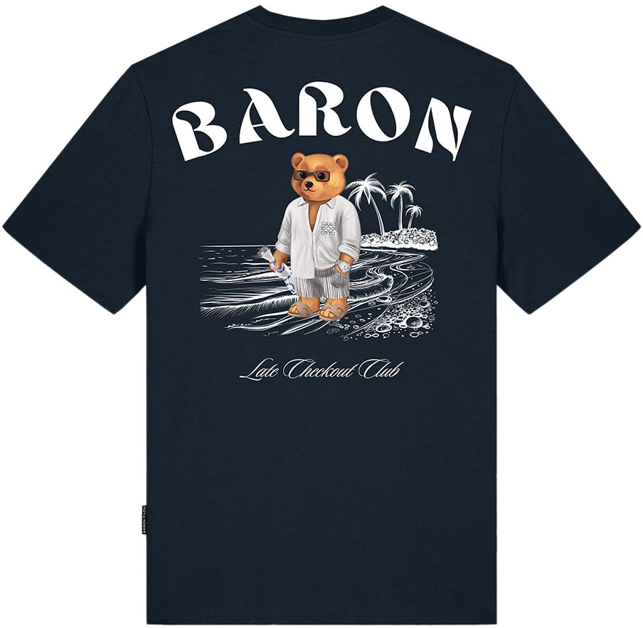 Baron Filou Baron Filou Backprint CLXVIII T-Shirt Navy Blauw