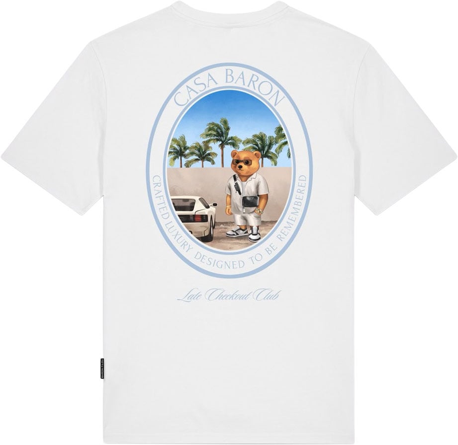 Baron Filou T-Shirt Oval Backprint Filou CLXIX. Wit