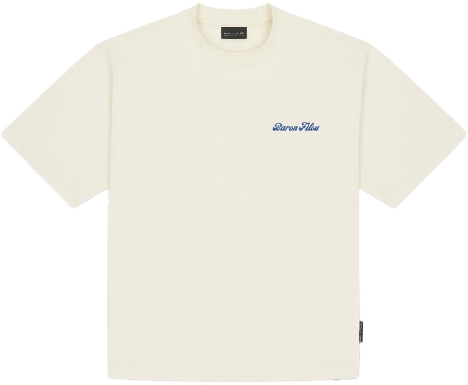 Baron Filou Baron Filou Backprint Caviar Dealer T-Shirt Crème Beige