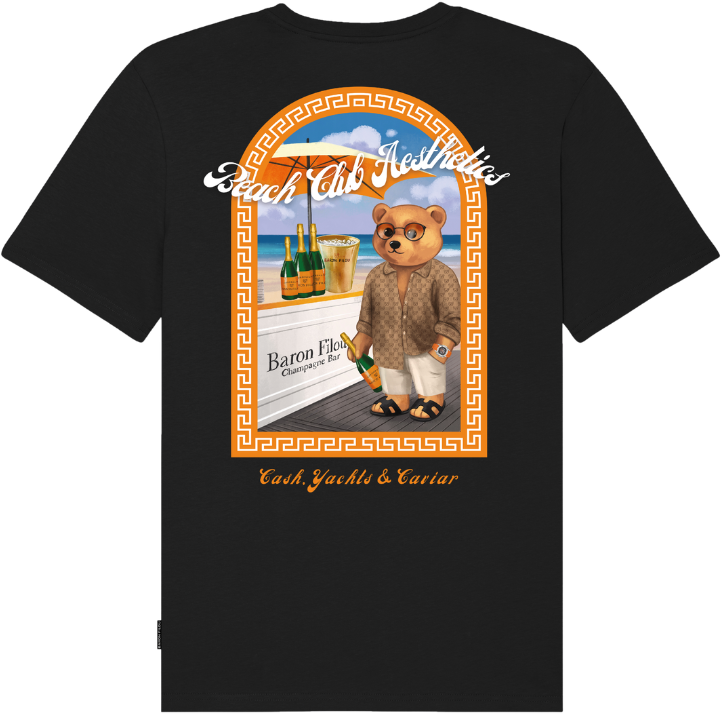 Baron Filou Baron Filou Backprint The Champagne Yachtie Zwart