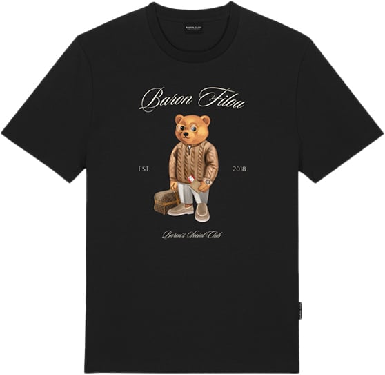 Baron Filou Baron Filou Cxlvi Baron's Social Club The First Class Flyer T-Shirt Zwart