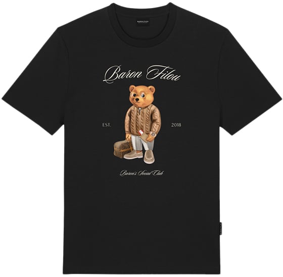 Baron Filou Cxlvi Baron's Social Club The First Class Flyer T-Shirt Zwart