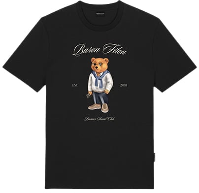 Baron Filou Clii. The Millionaire T-Shirt Zwart