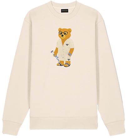 Baron Filou Baron Filou CXIII Embroidered Sweater Beige