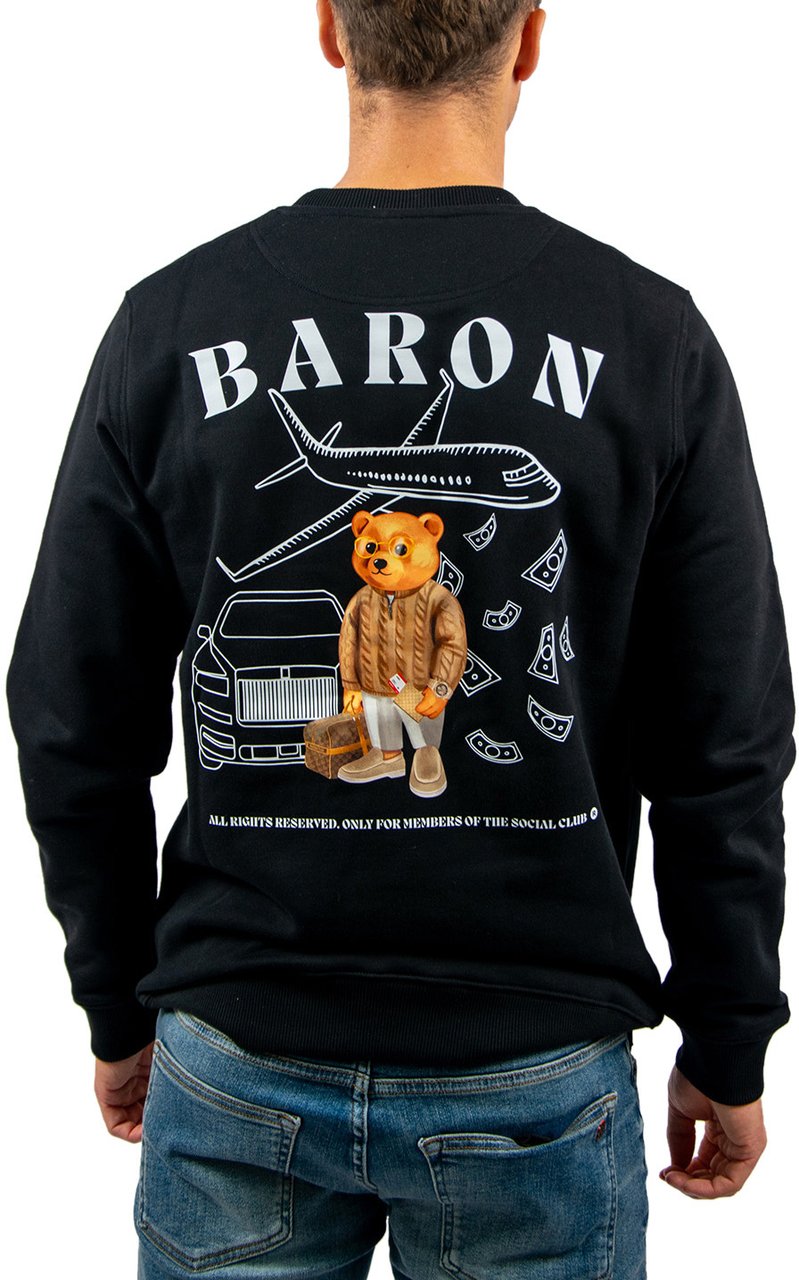 Baron Filou Cxlviii The Tracksuit Icon Sweater Zwart