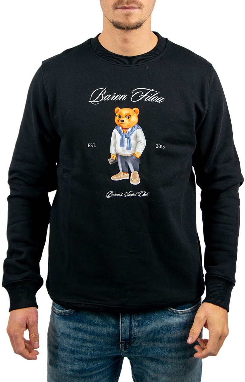 Baron Filou Baron Filou Clii Baron's Social Club The Millionaire Sweater Zwart