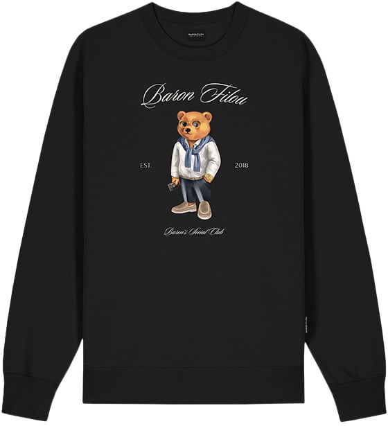 Baron Filou Baron Filou Clii Baron's Social Club The Millionaire Sweater Zwart