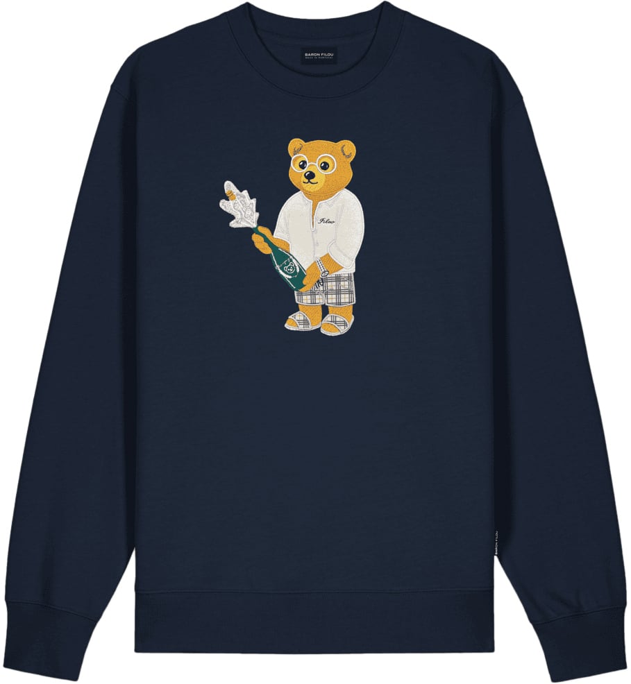 Baron Filou Embroidered Pullover Filou CXIV. Blauw