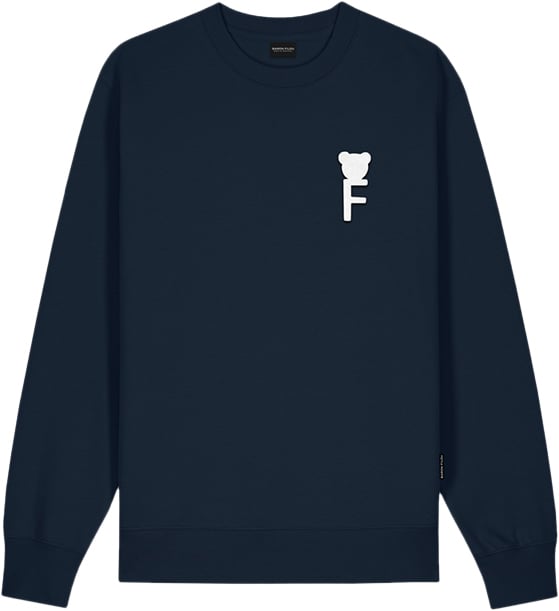 Baron Filou Baron Filou Chenille F Sweater Blauw