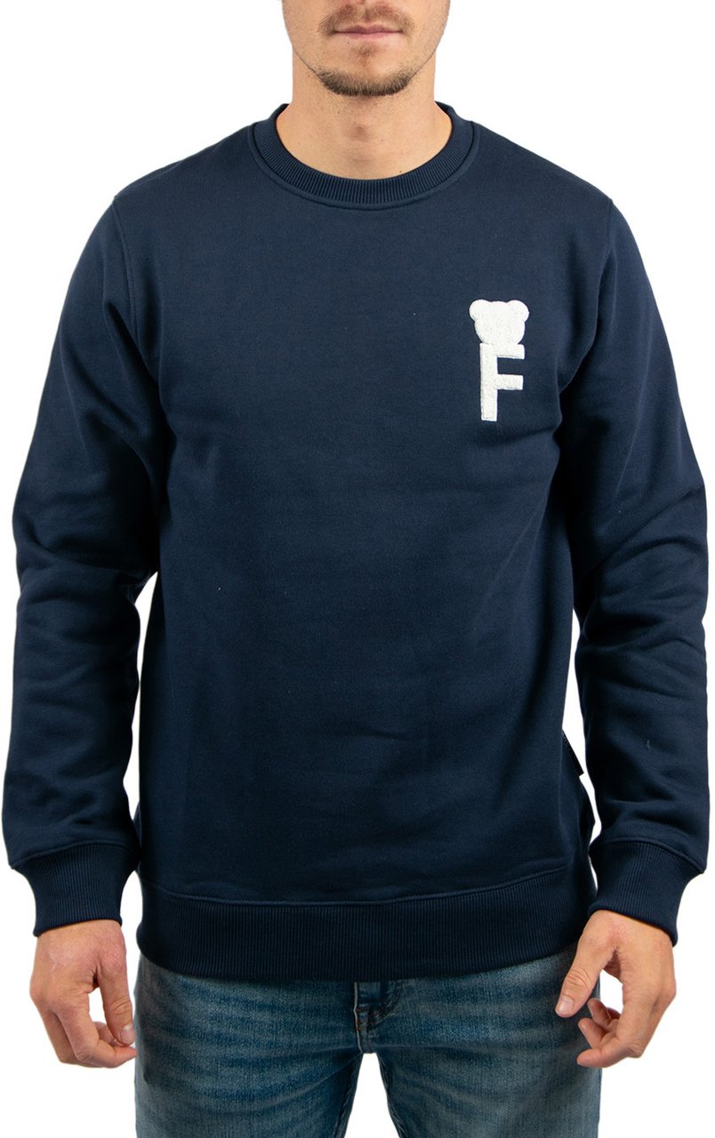 Baron Filou Chenille F Sweater Blauw