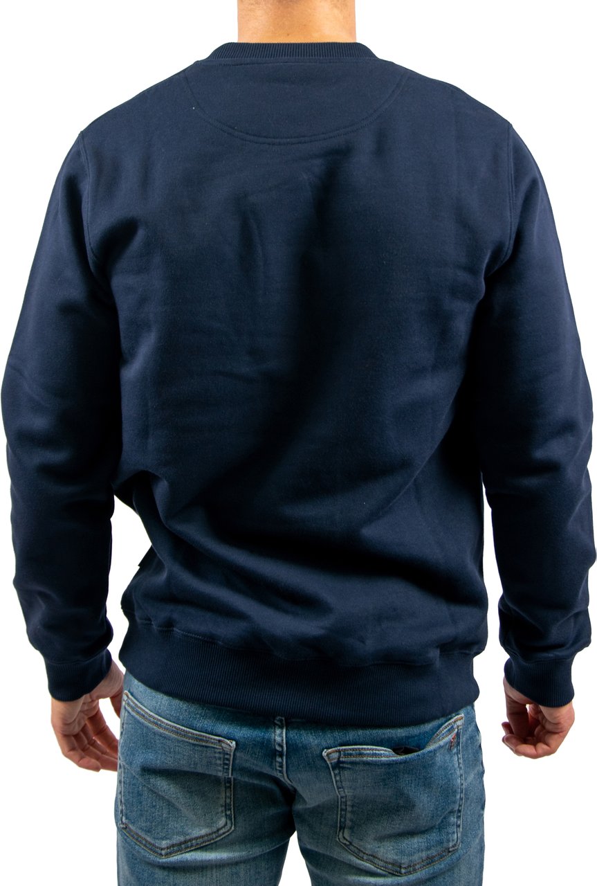 Baron Filou Baron Filou Cxlvi The First Class Flyer Pullover Baron's Social Club Sweater Blauw