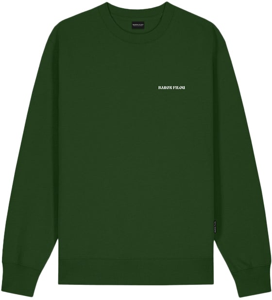 Baron Filou Baron Filou Cxlvi The First Class Flyer Backprint Sweater Groen