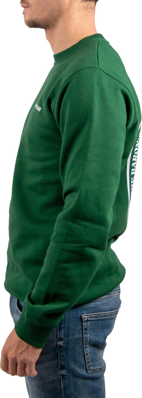 Baron Filou Baron Filou Cxlvi The First Class Flyer Backprint Sweater Groen