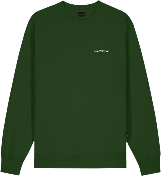 Baron Filou Baron Filou Cxlvi The First Class Flyer Backprint Sweater Groen