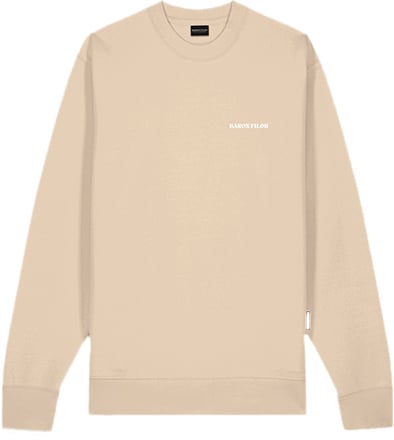 Baron Filou The Crozy Companion Oval Backprint Sweater Beige