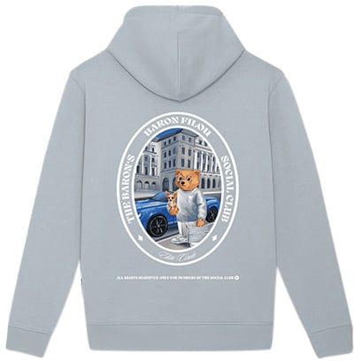 Baron Filou The Chihuahua Buddy Backprint Hoodie Blauw