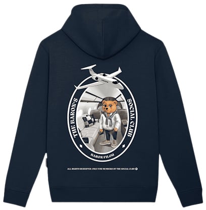 Baron Filou The Millionaire Backprint Hoodie Blauw