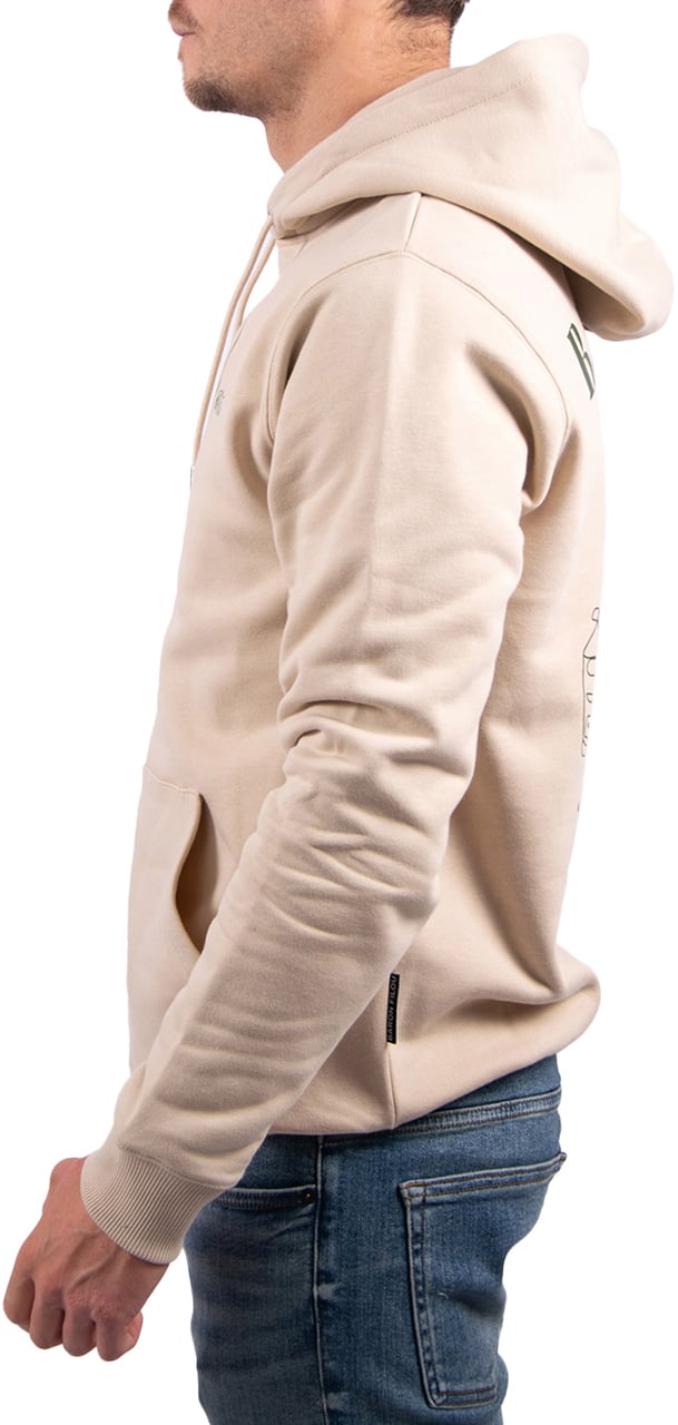 Baron Filou Baron Filou Cxlvi The First Class Flyer Backprint Hoodie Beige