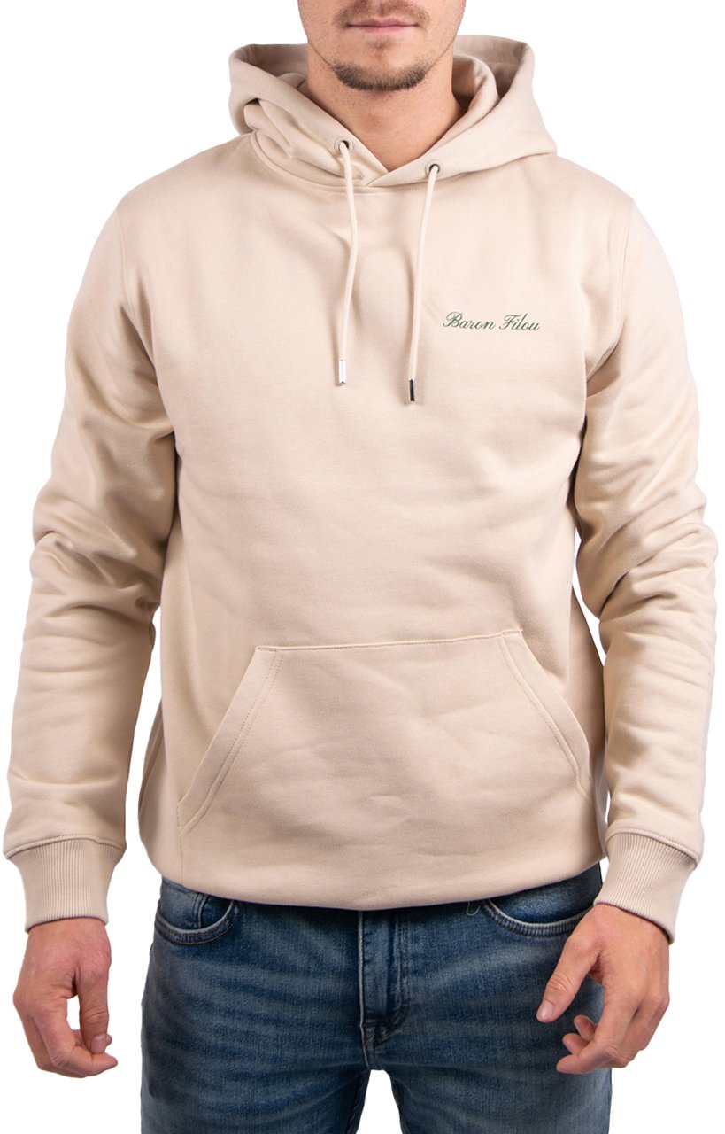 Baron Filou Baron Filou Cxlvi The First Class Flyer Backprint Hoodie Beige