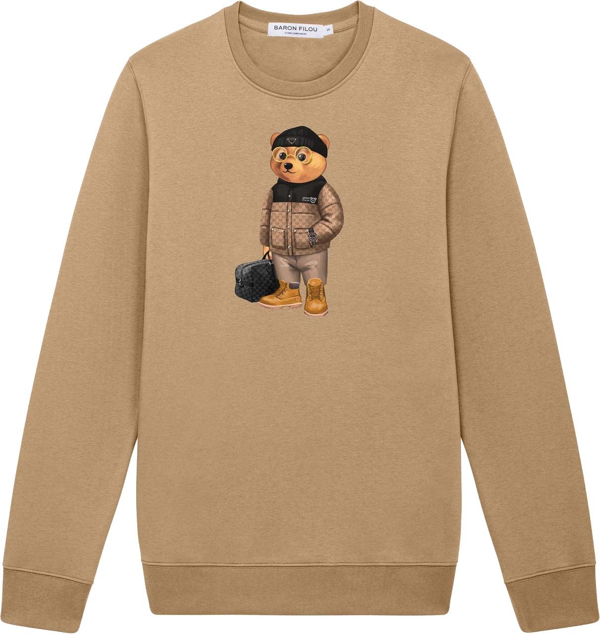 Baron Filou Sweater Baron Filou Pullover Filou LXXI Light Hazel Divers