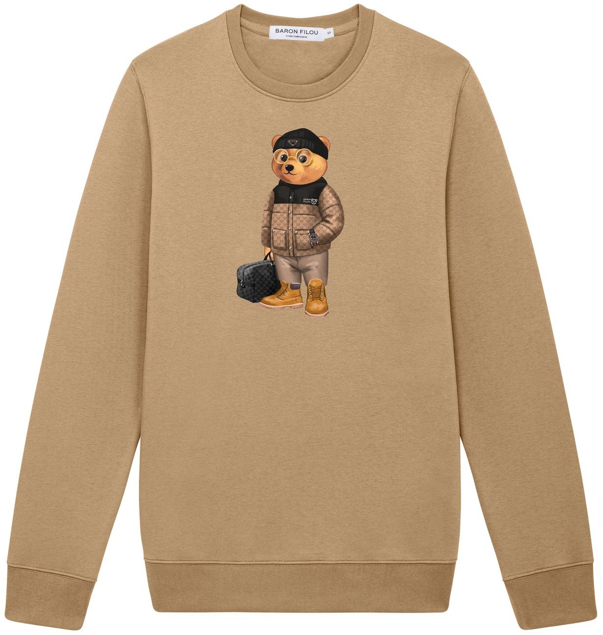 Baron Filou Sweater Baron Filou Pullover Filou LXXI Light Hazel Divers