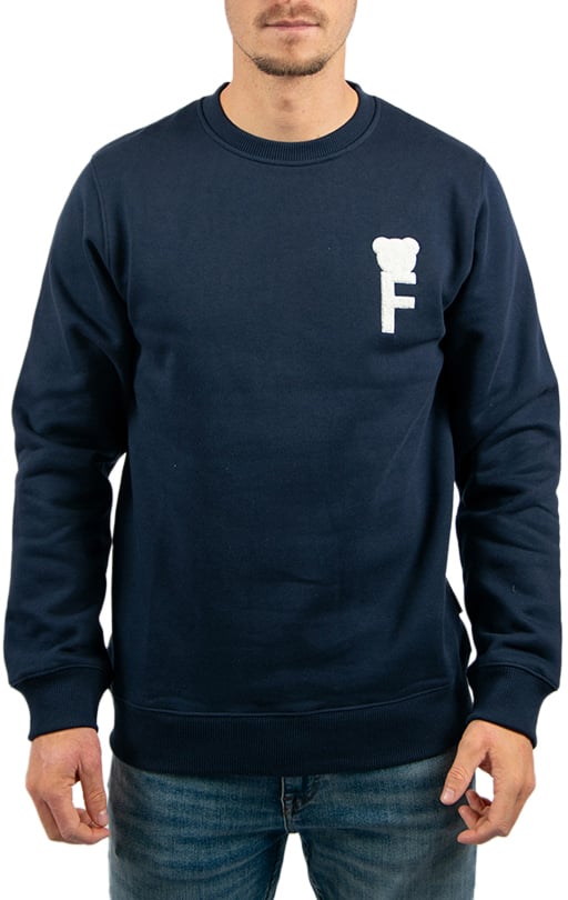 Baron Filou Baron Filou Chenille F Sweater Blauw