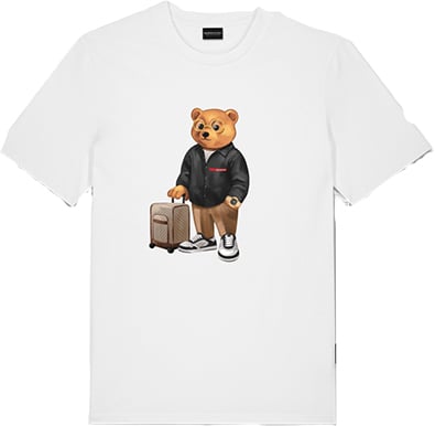 Baron Filou Cli. The Jetset Traveler T-Shirt Wit