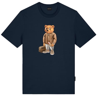 Baron Filou Baron Filou Cxlvi. The First Class Flyer T-Shirt Blauw