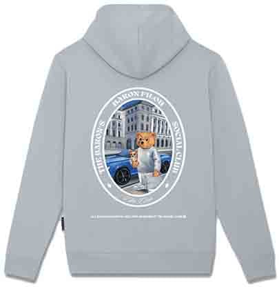 Baron Filou The Chihuahua Buddy Backprint Hoodie Blauw