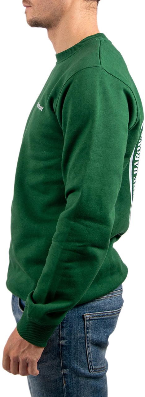 Baron Filou Cxlvi The First Class Flyer Backprint Sweater Groen