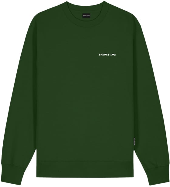 Baron Filou Cxlvi The First Class Flyer Backprint Sweater Groen