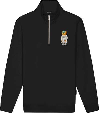 Baron Filou The College Student Half-Zip Zwart