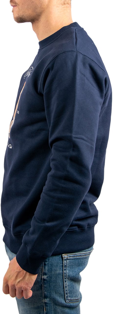 Baron Filou Cxlvi The First Class Flyer Pullover Baron's Social Club Sweater Blauw