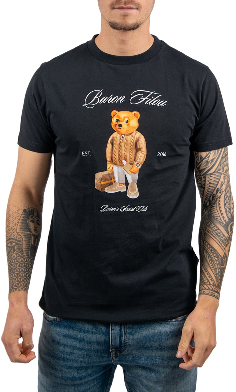 Baron Filou Cxlvi Baron's Social Club The First Class Flyer T-Shirt Zwart