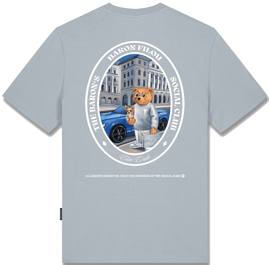 Baron Filou T-Shirt Oval Backprint Filou CXLIX. Groen
