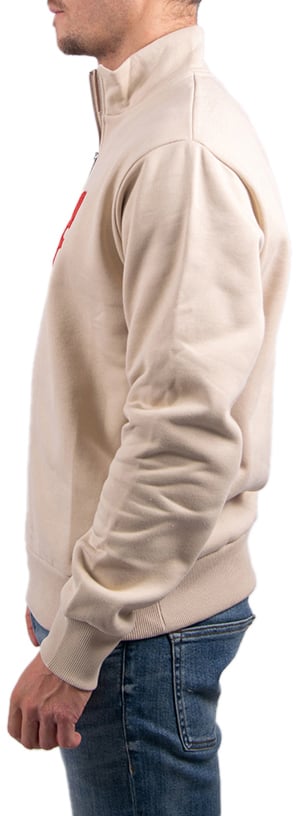 Baron Filou Baron Filou Chenille F Half-Zip Beige