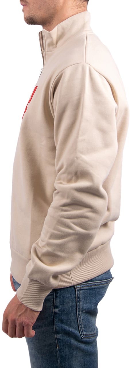 Baron Filou Chenille F Half-Zip Beige