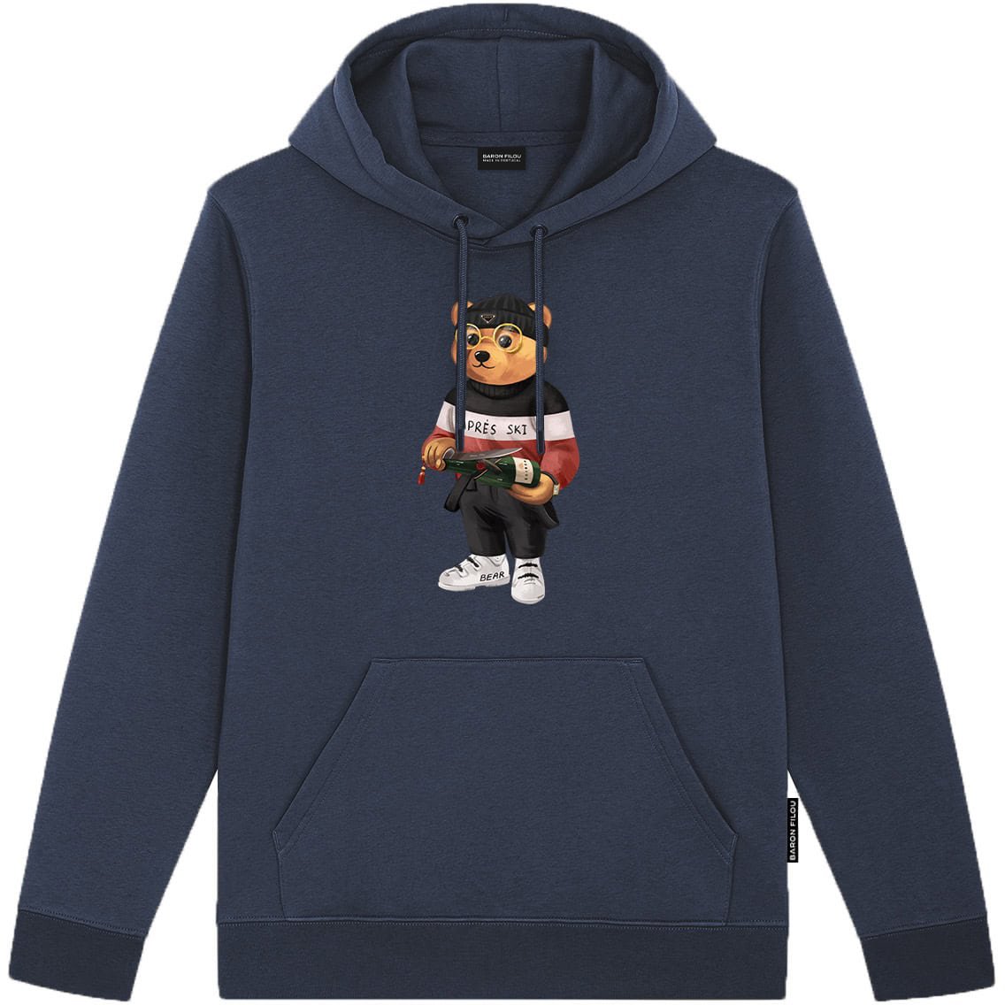Baron Filou Organic Hoodie Filou CV. Blauw