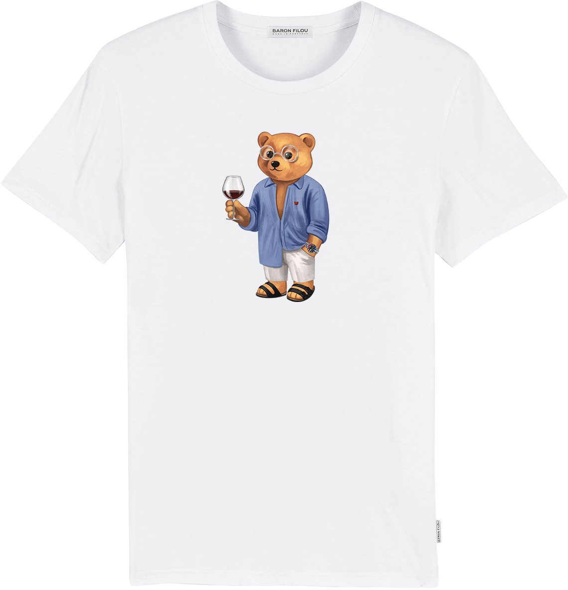 Baron Filou Organic T-Shirt Filou LXXVI. Wit