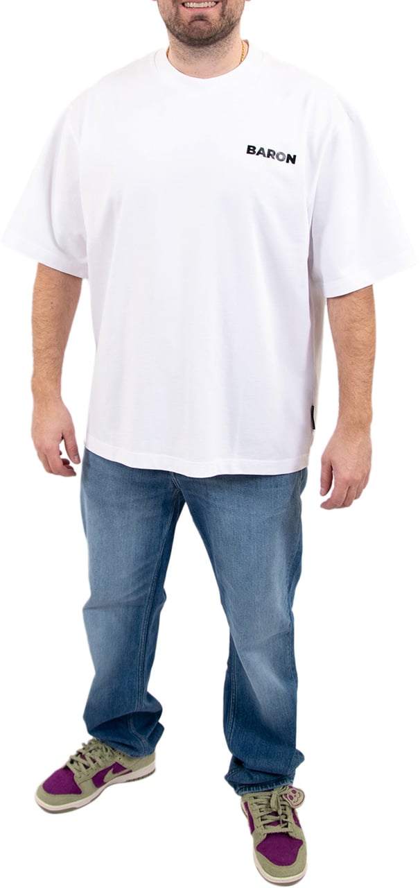 Baron Filou Oversized Backprint T-Shirt Baron Beach Bill Wit