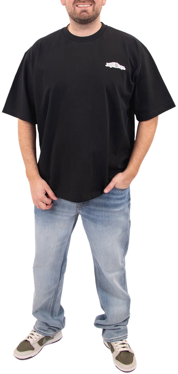 Baron Filou Oversized Backprint T-Shirt Valet Mode Zwart